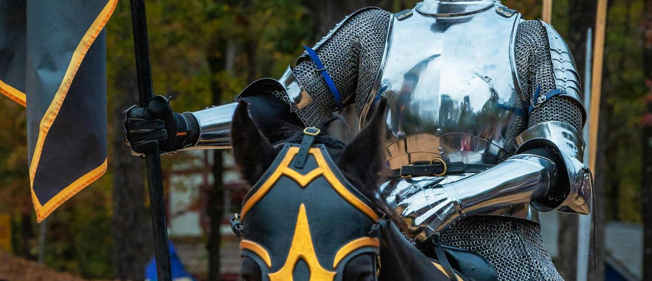 Children learning about chivalry